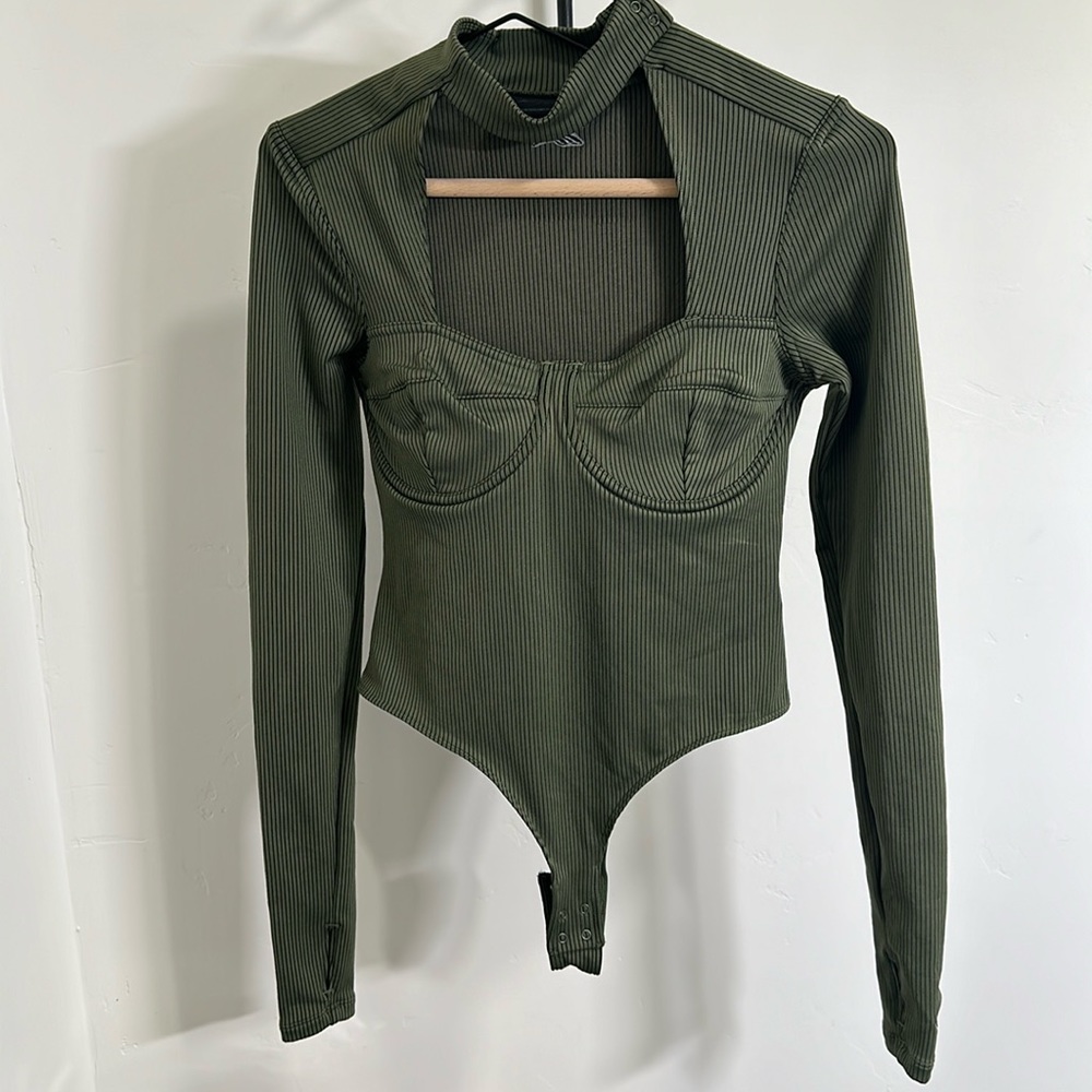 Reebok X Cardi B Olive Bodysuit